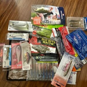 Assorted Fishing Lures and Baits